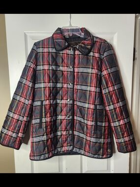 Womens Plaid Coach Jacket